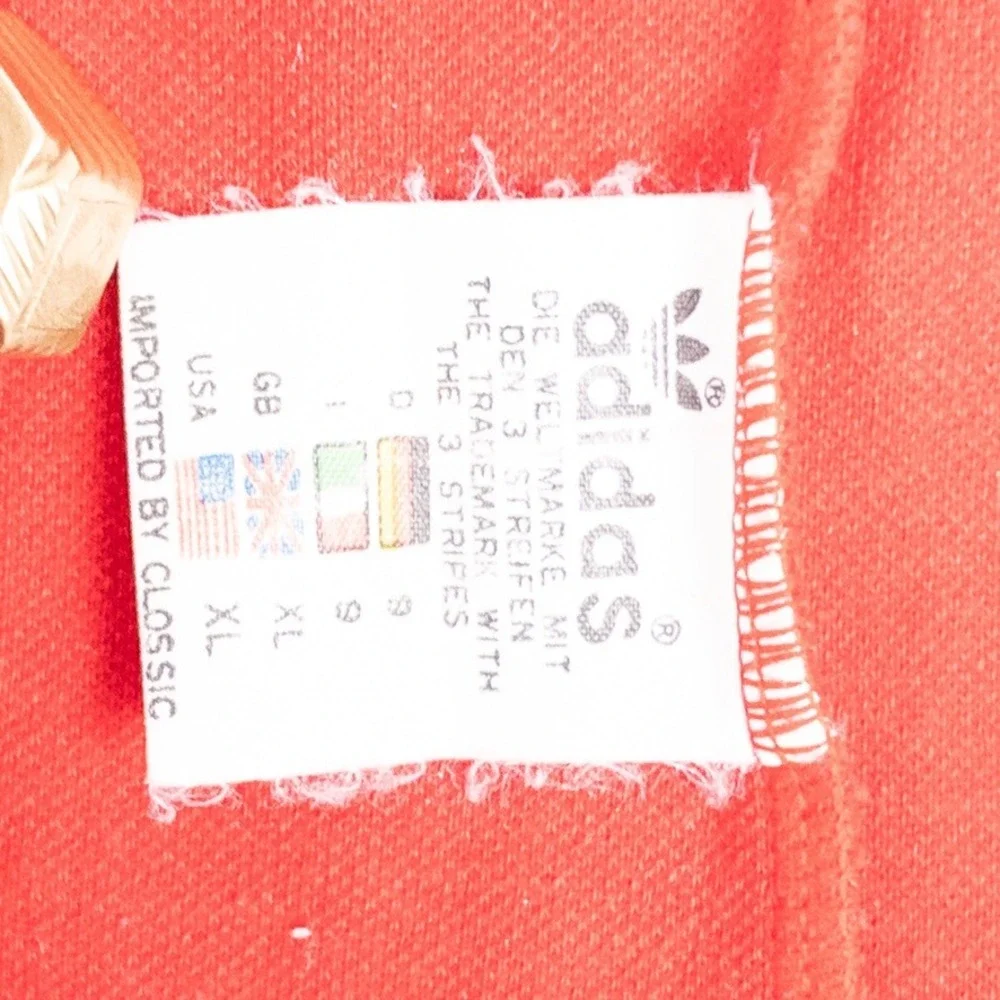 Adidas Tracksuit Pants‎ Mens XL Red 70s Vintage German Tag Foot Strap Ankle Zips